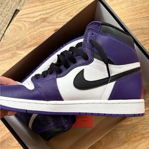 Nike Air Jordan 1 Retro Purple and White